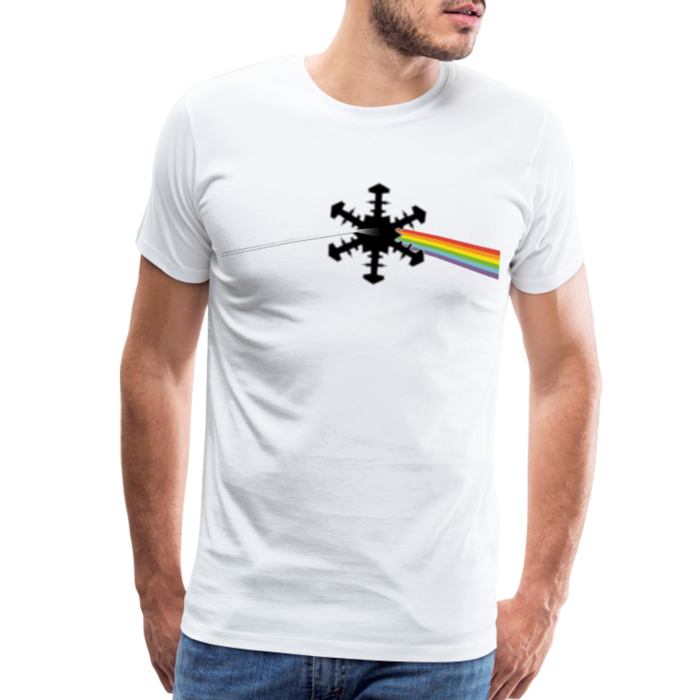 SnowBrains "Dark Side of the Snow" Men's Premium T-Shirt - white