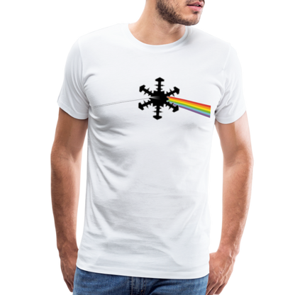 SnowBrains "Dark Side of the Snow" Men's Premium T-Shirt - white