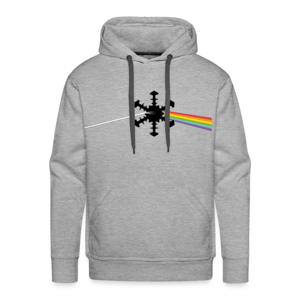 SnowBrains "Dark Side of the Snow" Men’s Hoodie - heather grey