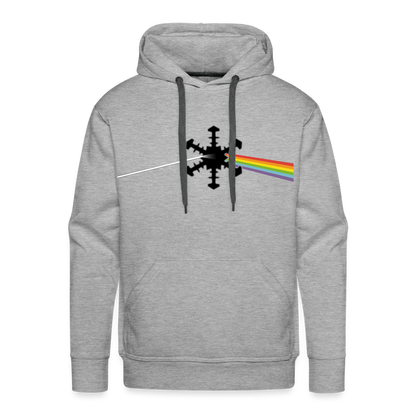 SnowBrains "Dark Side of the Snow" Men’s Hoodie - heather grey