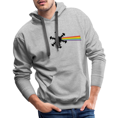 SnowBrains "Dark Side of the Snow" Men’s Hoodie - heather grey