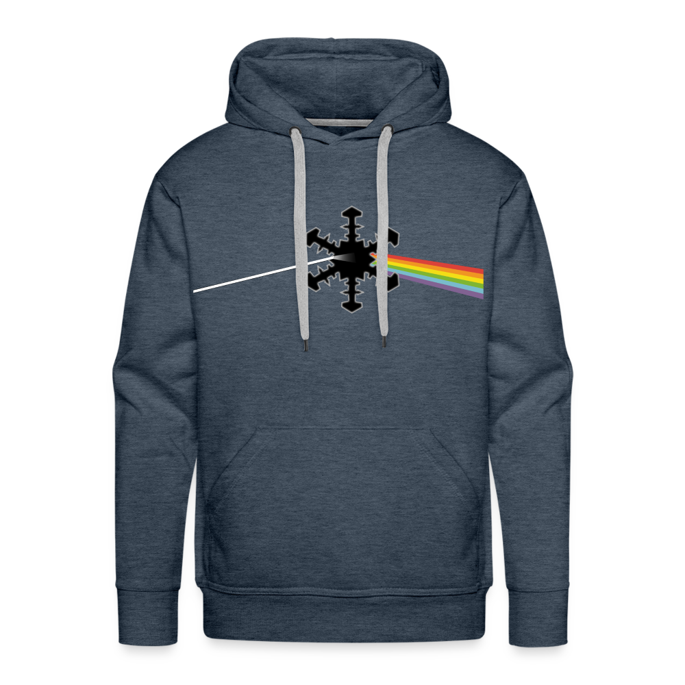 SnowBrains "Dark Side of the Snow" Men’s Hoodie - heather denim