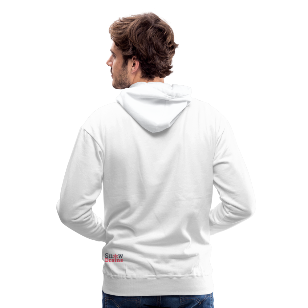 SnowBrains "Dark Side of the Snow" Men’s Hoodie - white