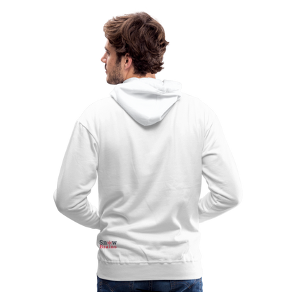 SnowBrains "Dark Side of the Snow" Men’s Hoodie - white