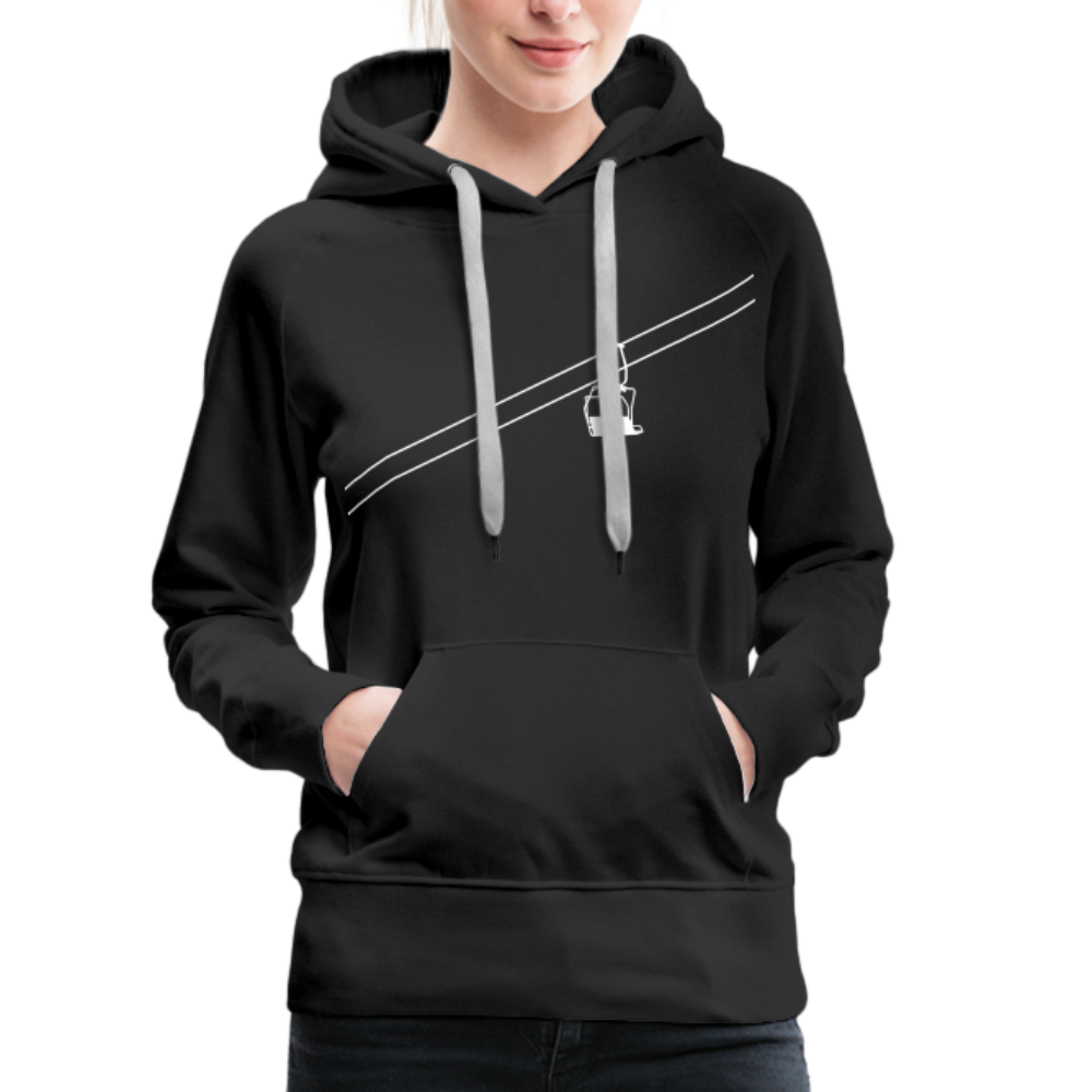 SnowBrains 'Chairlift' Women’s Premium Hoodie - black