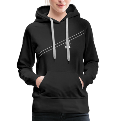 SnowBrains 'Chairlift' Women’s Premium Hoodie - black