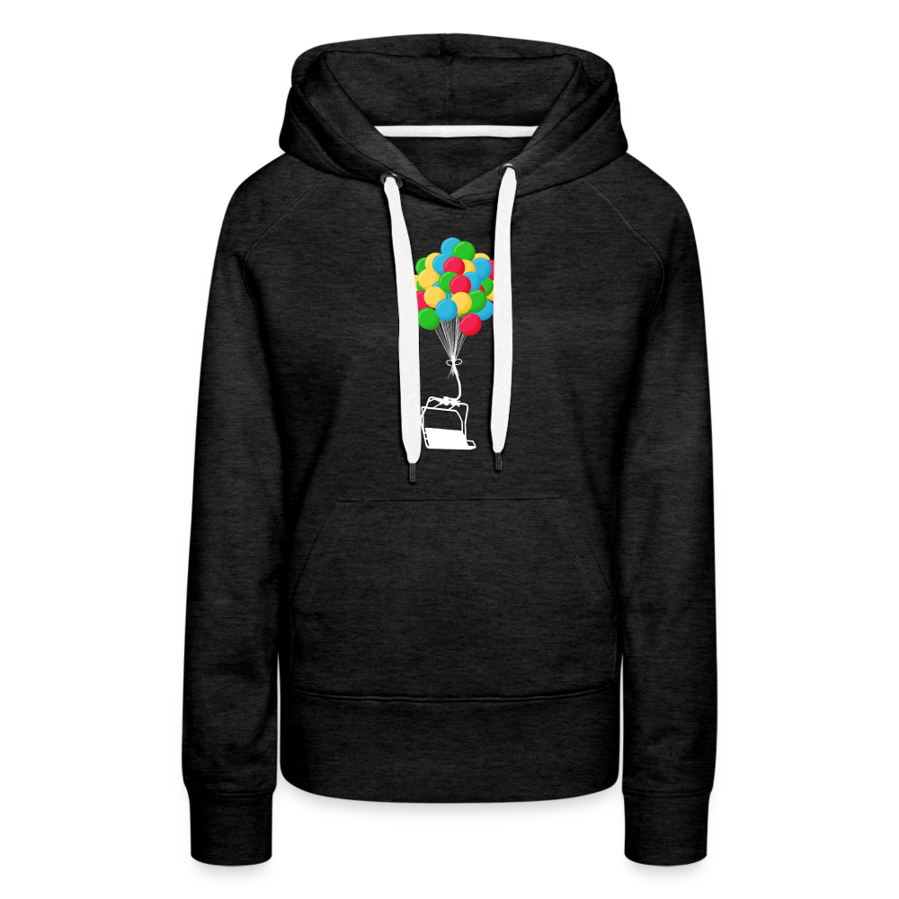 SnowBrains "Balloon Chair" Women’s Premium Hoodie - charcoal grey