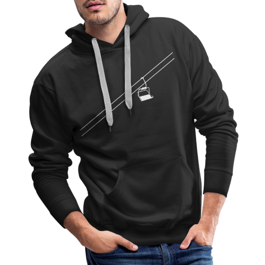 SnowBrains 'Chairlift' Men’s Premium Hoodie - black