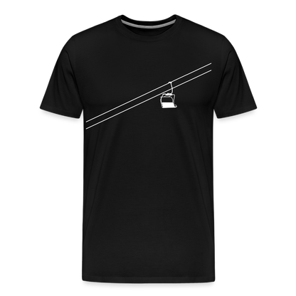 SnowBrains "Chairlift" Men's Premium T-Shirt - black