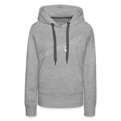 SnowBrains 'Chairlift' Women’s Premium Hoodie - heather grey