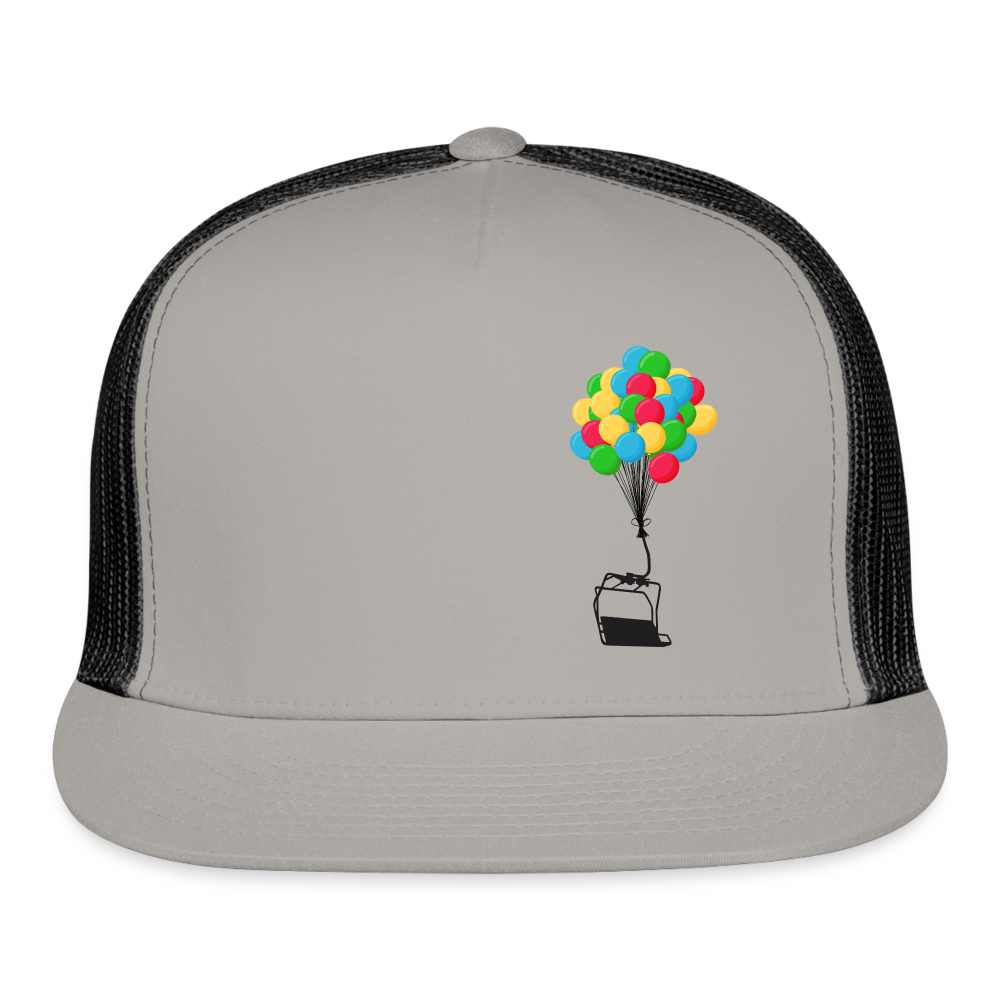 SnowBrains "Balloon Chair" Trucker Cap - gray/black