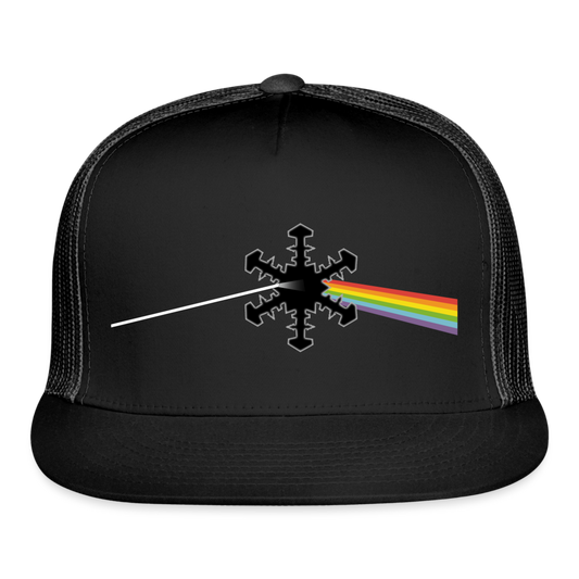 SnowBrains "Dark Side of the Snow" Trucker Cap - black/black