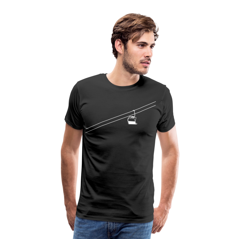 SnowBrains "Chairlift" Men's Premium T-Shirt - black