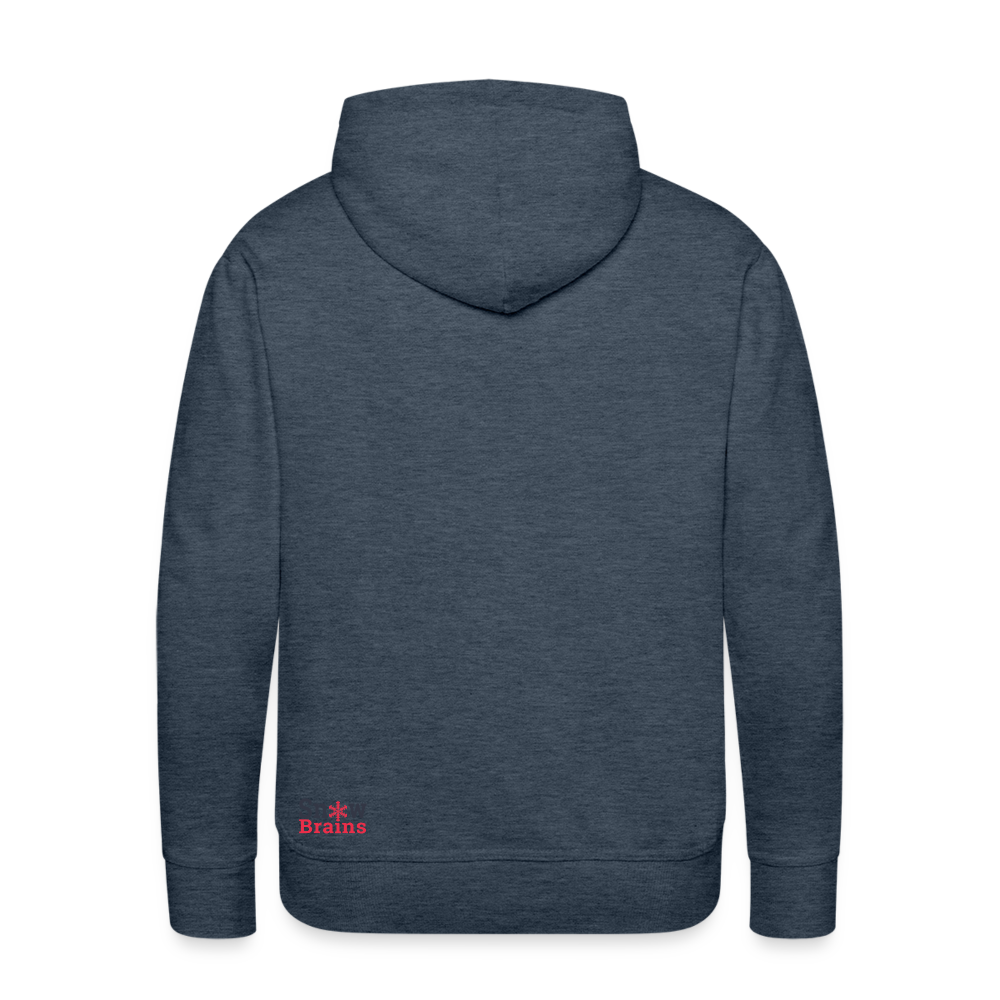 SnowBrains "Dark Side of the Snow" Men’s Hoodie - heather denim