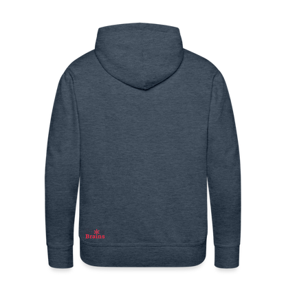 SnowBrains "Dark Side of the Snow" Men’s Hoodie - heather denim