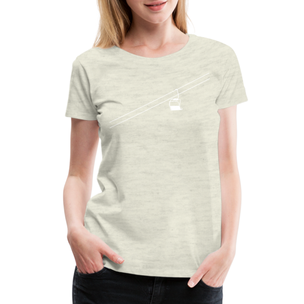 SnowBrains 'Chairlift' Women’s Premium T-Shirt - heather oatmeal