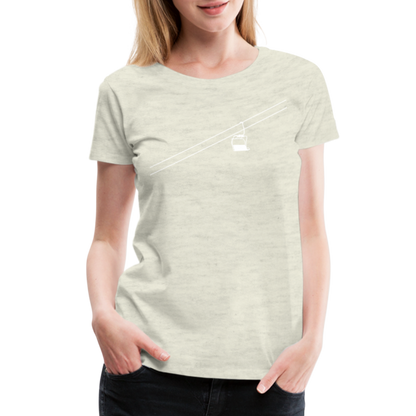 SnowBrains 'Chairlift' Women’s Premium T-Shirt - heather oatmeal