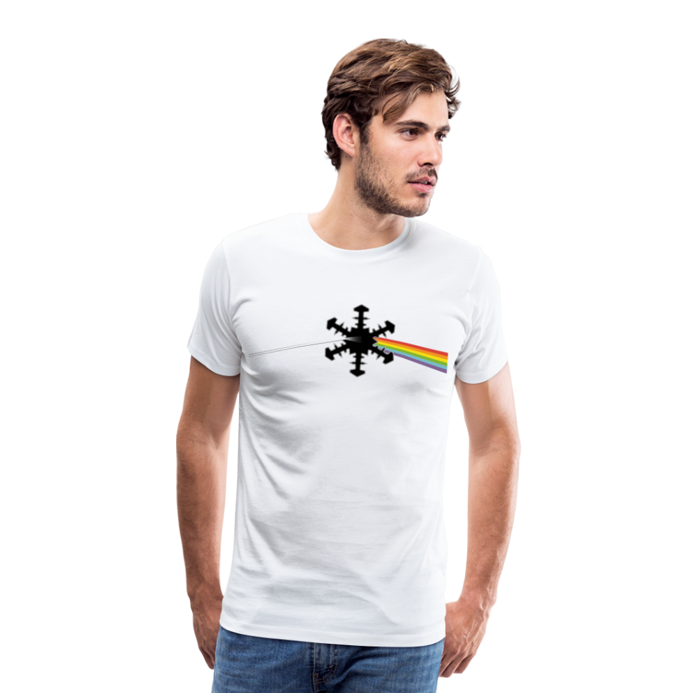 SnowBrains "Dark Side of the Snow" Men's Premium T-Shirt - white