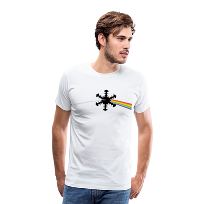 SnowBrains "Dark Side of the Snow" Men's Premium T-Shirt - white