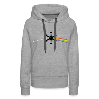 SnowBrains Dark Side of the Snow Women’s Hoodie - heather grey