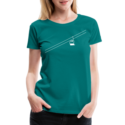 SnowBrains 'Chairlift' Women’s Premium T-Shirt - teal