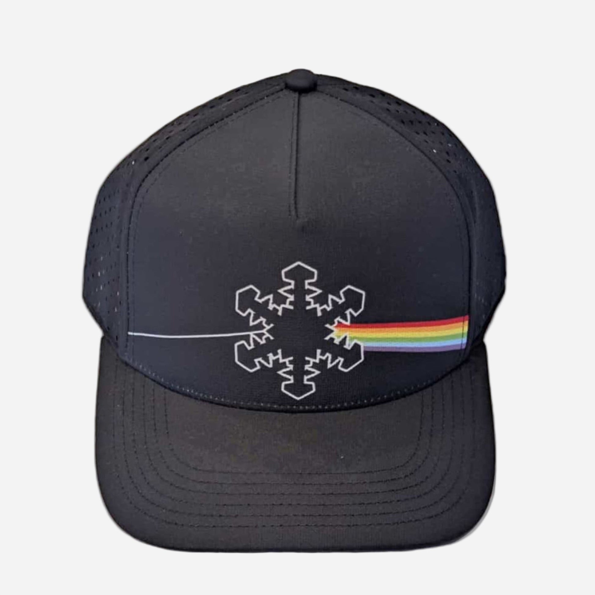 SnowBrains dark side of the snow black ball cap