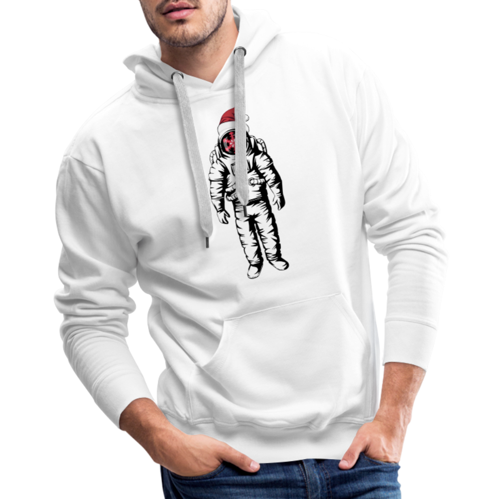 SnowBrains Santa Astronaut Men's Hoodie - white