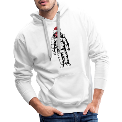 SnowBrains Santa Astronaut Men's Hoodie - white