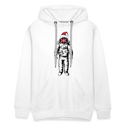 SnowBrains Santa Astronaut Men's Hoodie - white