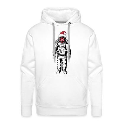 SnowBrains Santa Astronaut Men's Hoodie - white