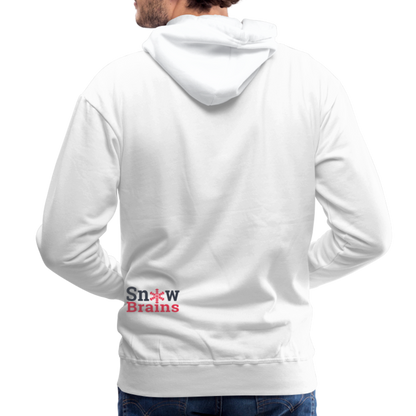 SnowBrains Santa Astronaut Men's Hoodie - white