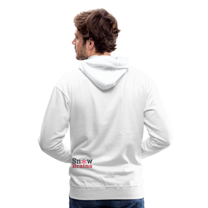 SnowBrains Santa Astronaut Men's Hoodie - white