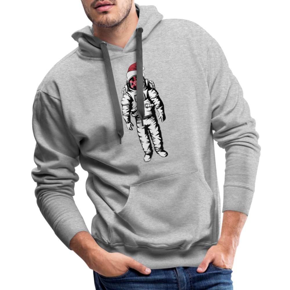 SnowBrains Santa Astronaut Men's Hoodie - heather grey