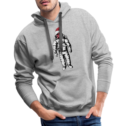 SnowBrains Santa Astronaut Men's Hoodie - heather grey