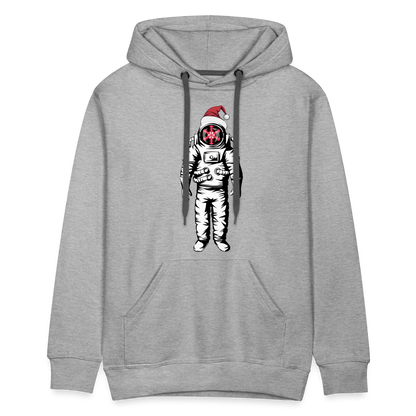 SnowBrains Santa Astronaut Men's Hoodie - heather grey