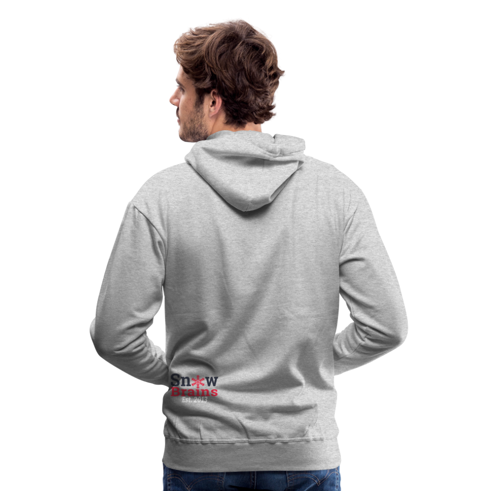 SnowBrains Santa Astronaut Men's Hoodie - heather grey