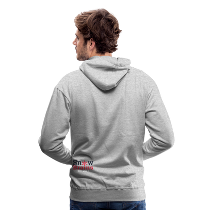 SnowBrains Santa Astronaut Men's Hoodie - heather grey