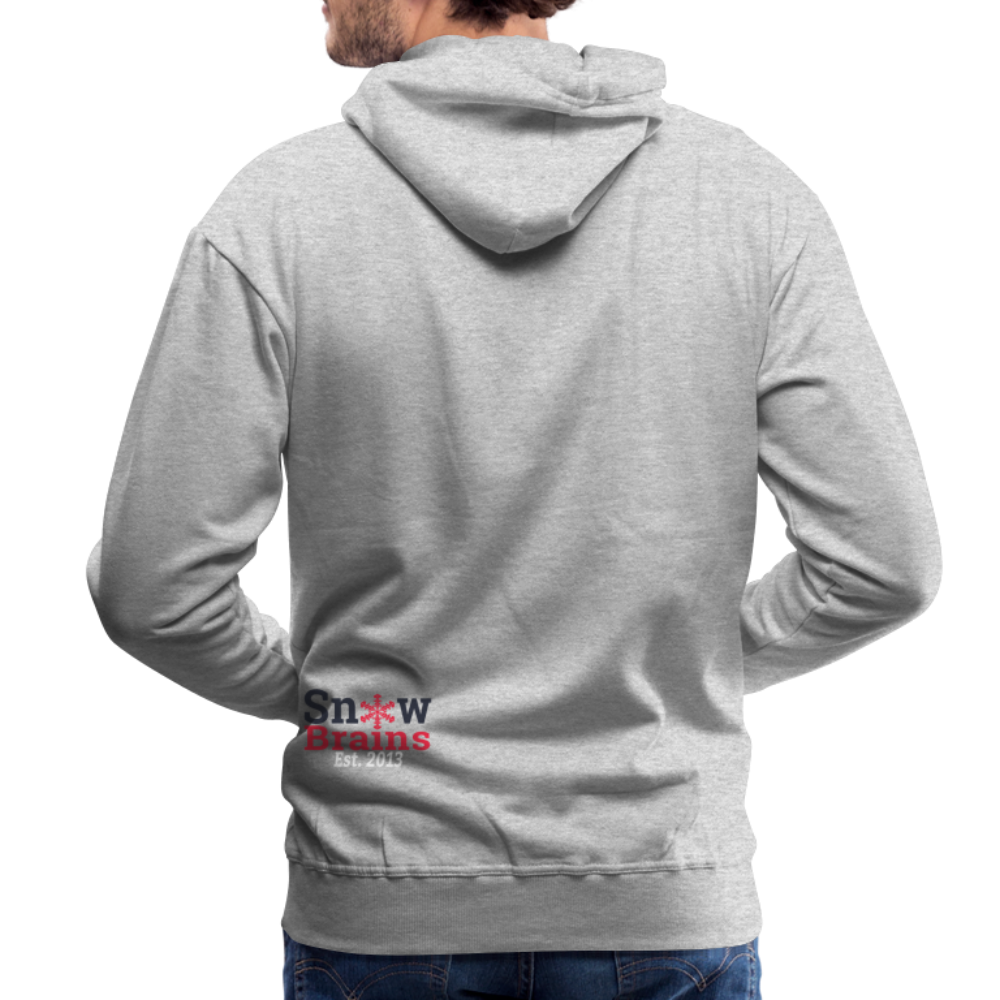 SnowBrains Santa Astronaut Men's Hoodie - heather grey