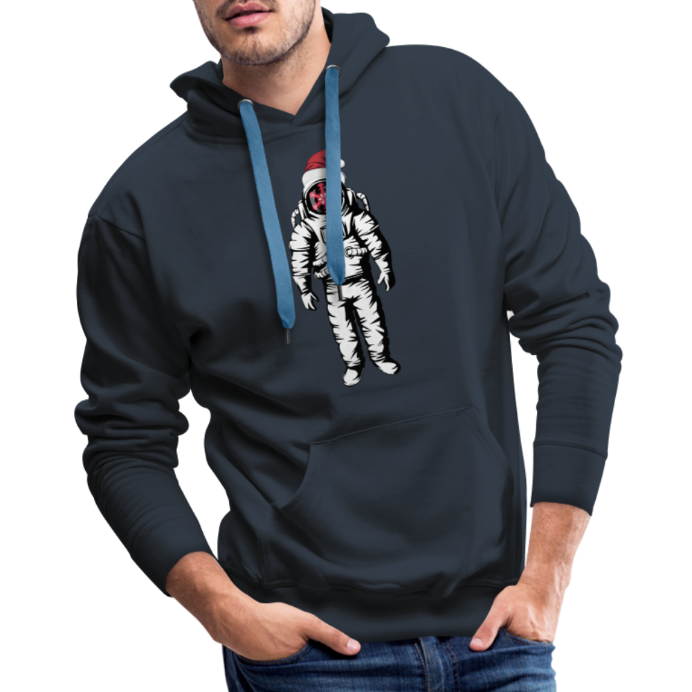 SnowBrains Santa Astronaut Men's Hoodie - navy