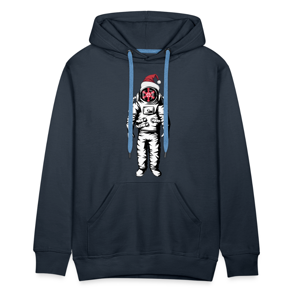 SnowBrains Santa Astronaut Men's Hoodie - navy