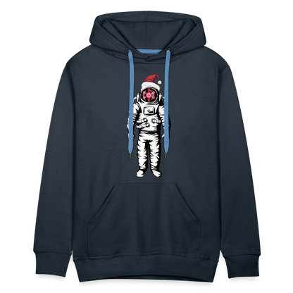 SnowBrains Santa Astronaut Men's Hoodie - navy