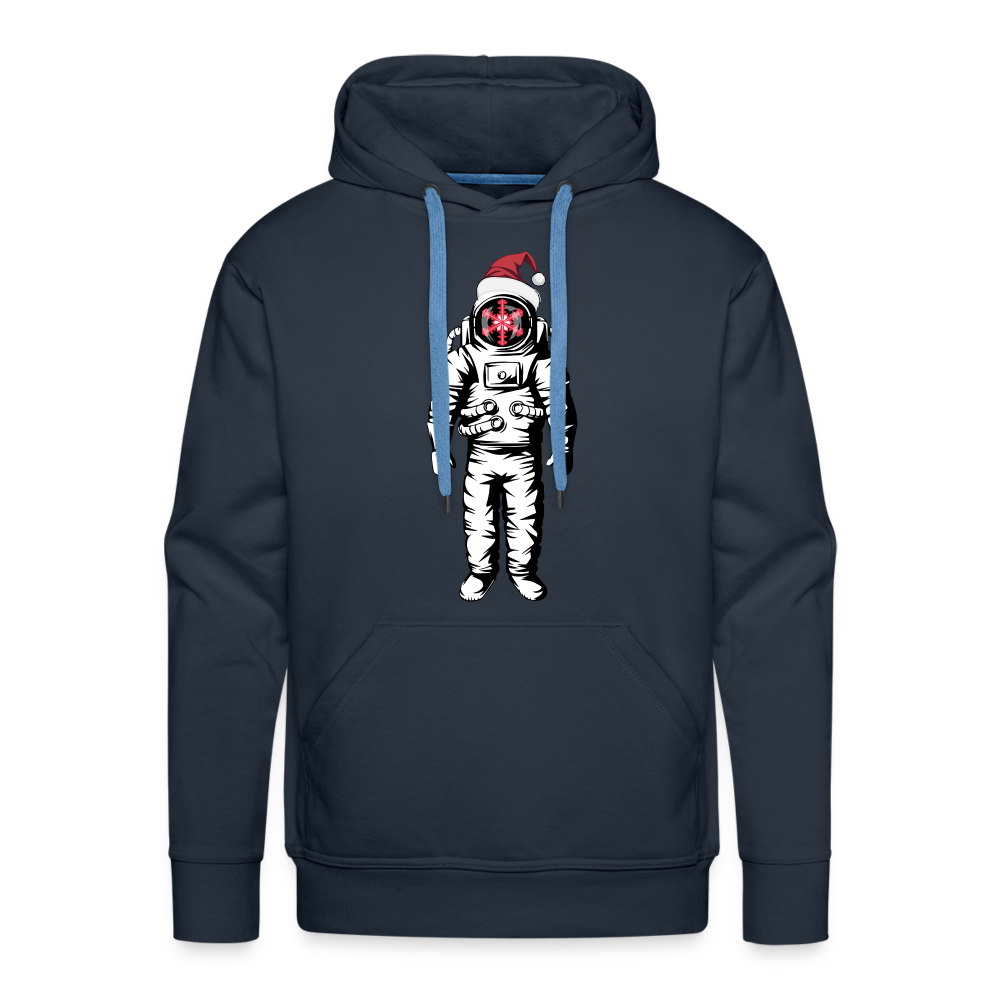 SnowBrains Santa Astronaut Men's Hoodie - navy