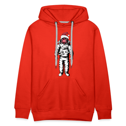 SnowBrains Santa Astronaut Men's Hoodie - red