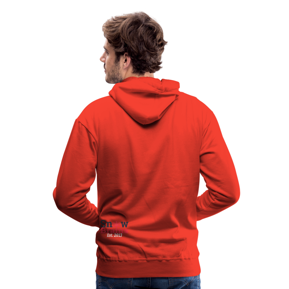 SnowBrains Santa Astronaut Men's Hoodie - red