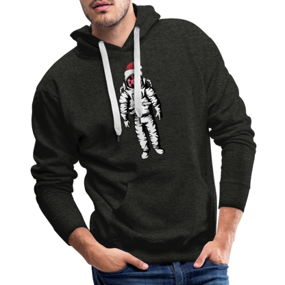 SnowBrains Santa Astronaut Men's Hoodie - charcoal grey