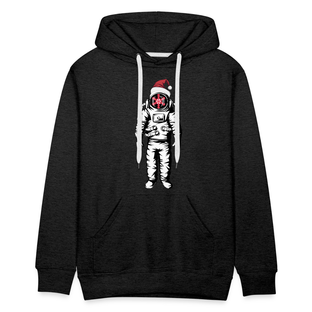 SnowBrains Santa Astronaut Men's Hoodie - charcoal grey