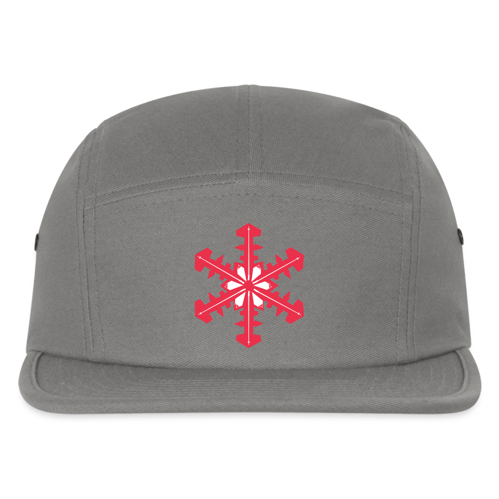 SnowBrains Snowflake Jockey Camper Cap - light gray