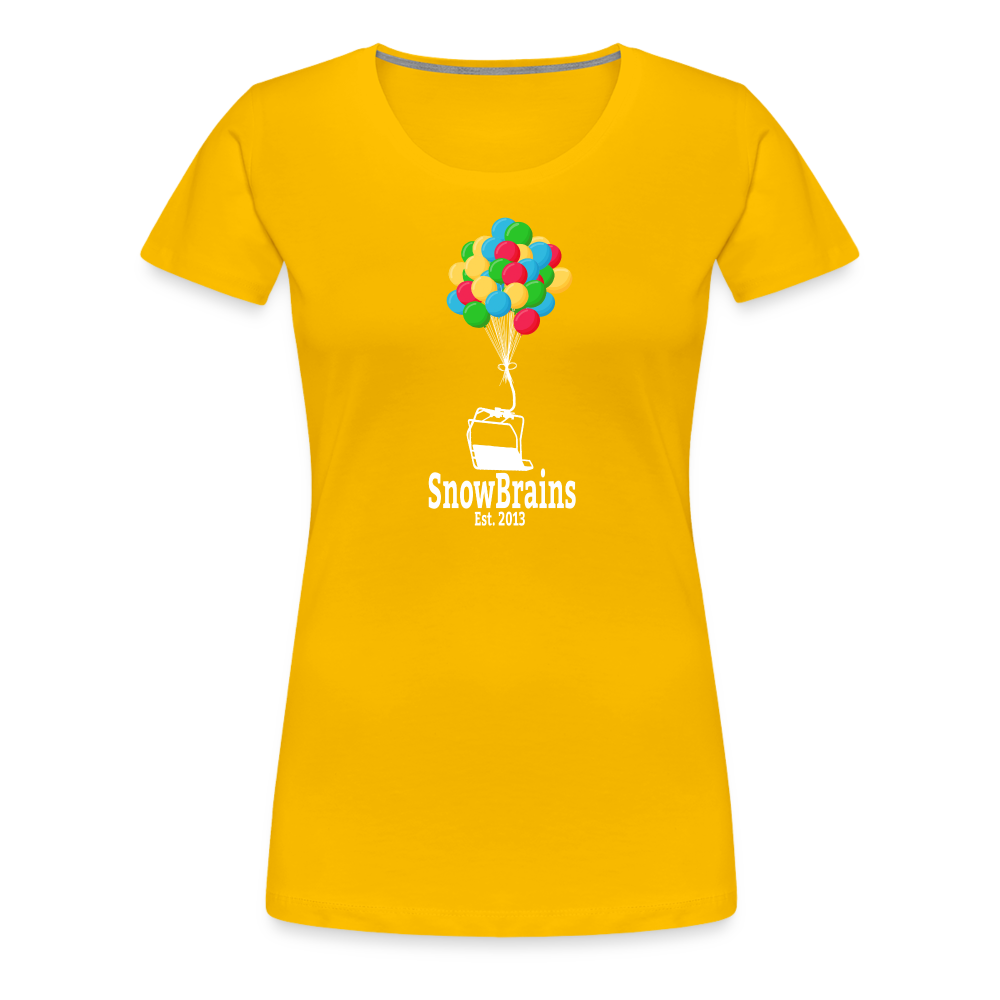 SnowBrains Balloon Chair Women's Premium T-Shirt - sun yellow