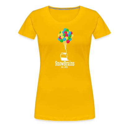 SnowBrains Balloon Chair Women's Premium T-Shirt - sun yellow