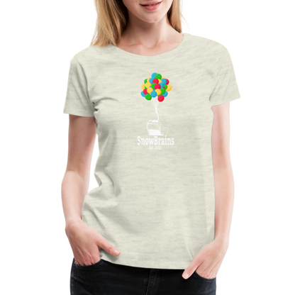 SnowBrains Balloon Chair Women's Premium T-Shirt - heather oatmeal